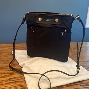 Marc By Marc Jacobs New York Black Nylon Crossbody Bag